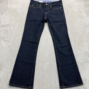 Gap 1969 Jeans Women's 26/2A Sexy Bootcut‎ Mid Rise Dark Wash Blue Comfort Denim